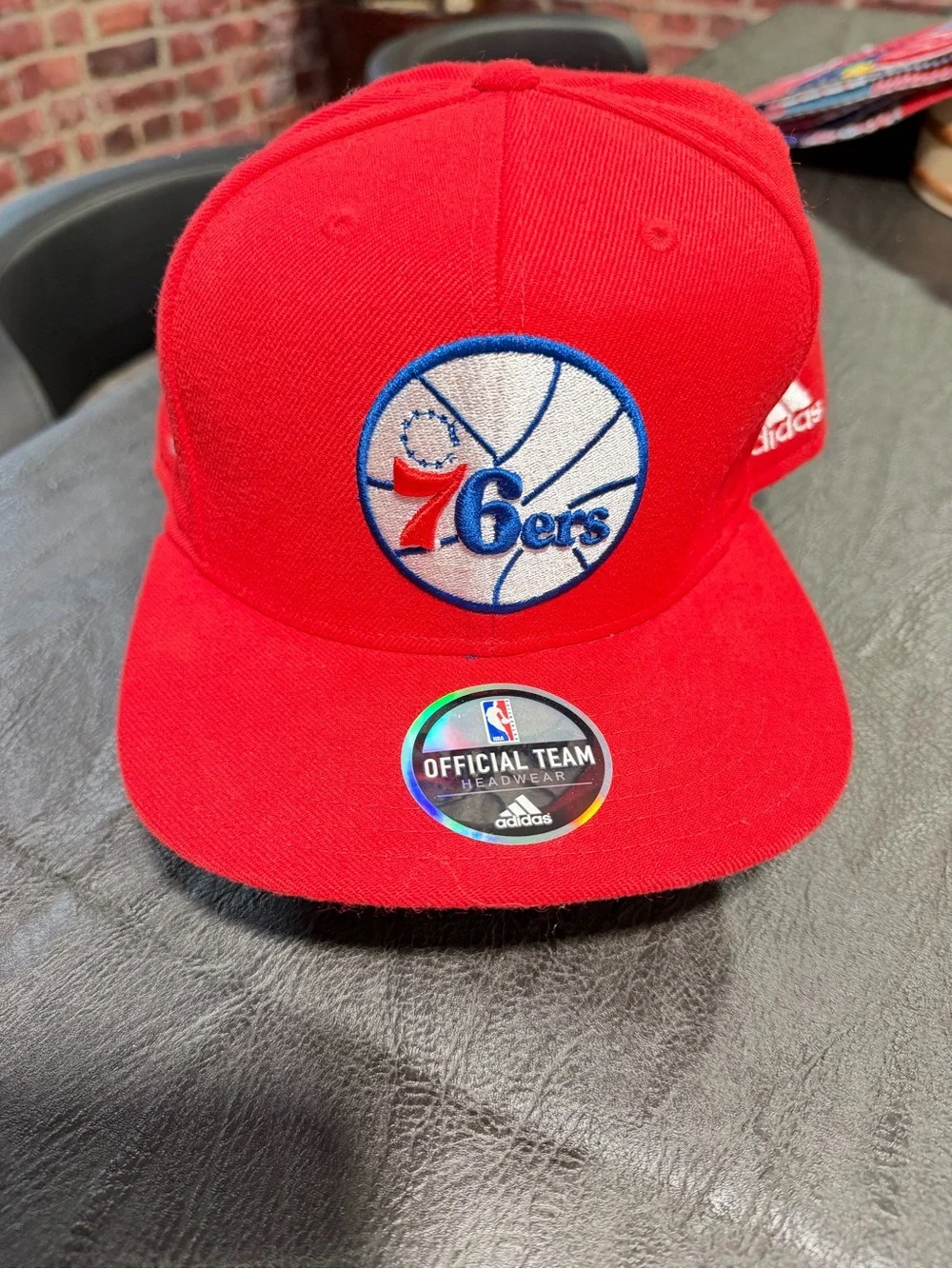 adidas Red Philadelphia 76ers Basketball Snapback Hat